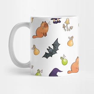 Seamless Witches, Bats and Cats Mug